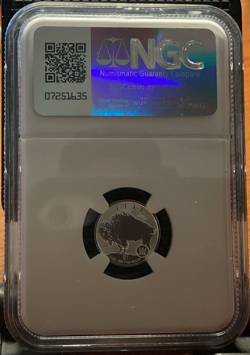 .999 silver, 1 Troy Ounce, 2023 Fractional Buffalo Set, REVERSE PF-70, Store