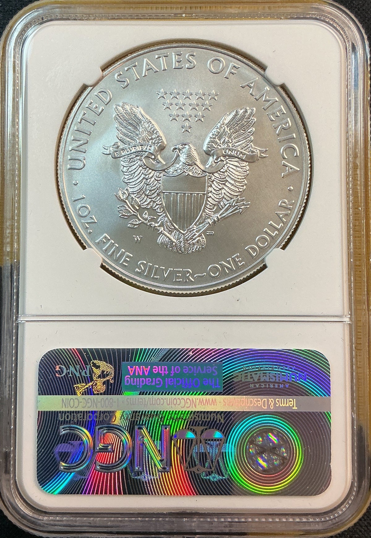 2011-W, American Silver Eagle $1, Burnished, NGC MS69 Store #AE0550