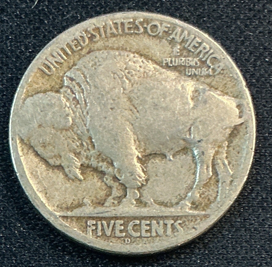 1919-D Buffalo Nickel, Very Good Circulated Coin, Store #NL1005