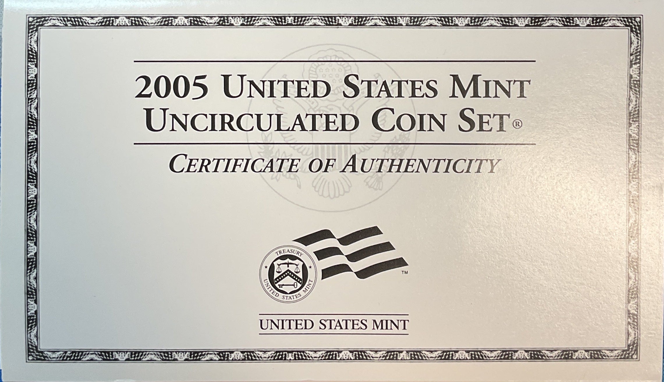 2005 United States Uncirculated 22-Coin Mint Set
