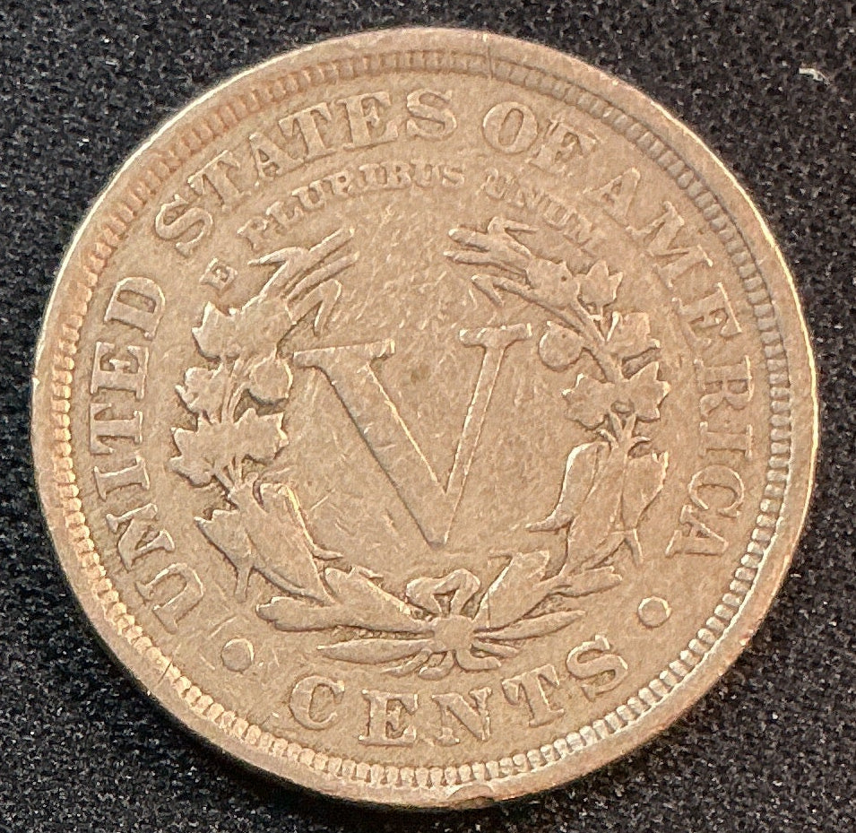 1902 Liberty Nickel, Very Good Circulated Coin, Store #NL885