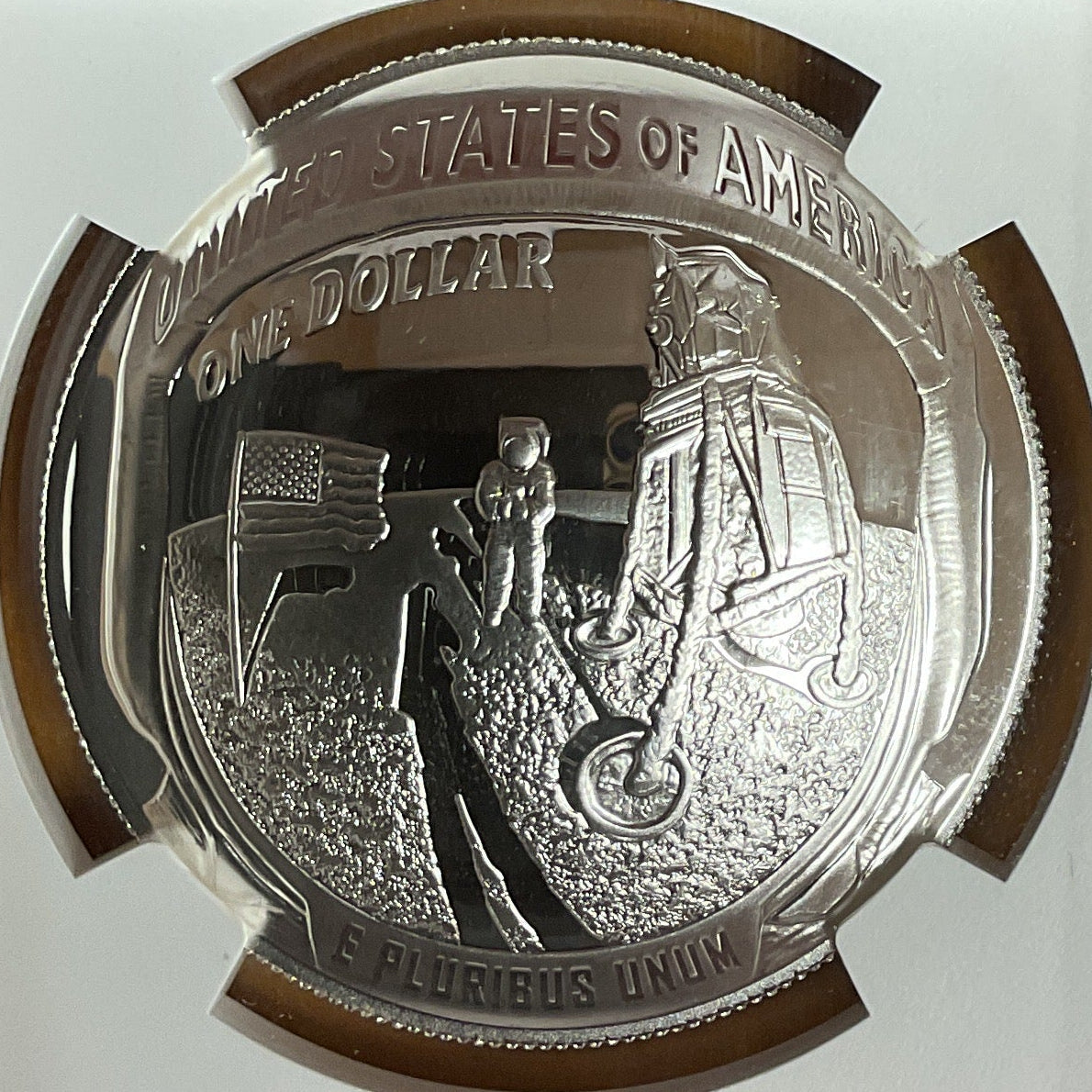 2019-P Apollo 11 50th Anniversary Silver Dollar, NGC PF-70 Ultra Cameo, Store #GMC408