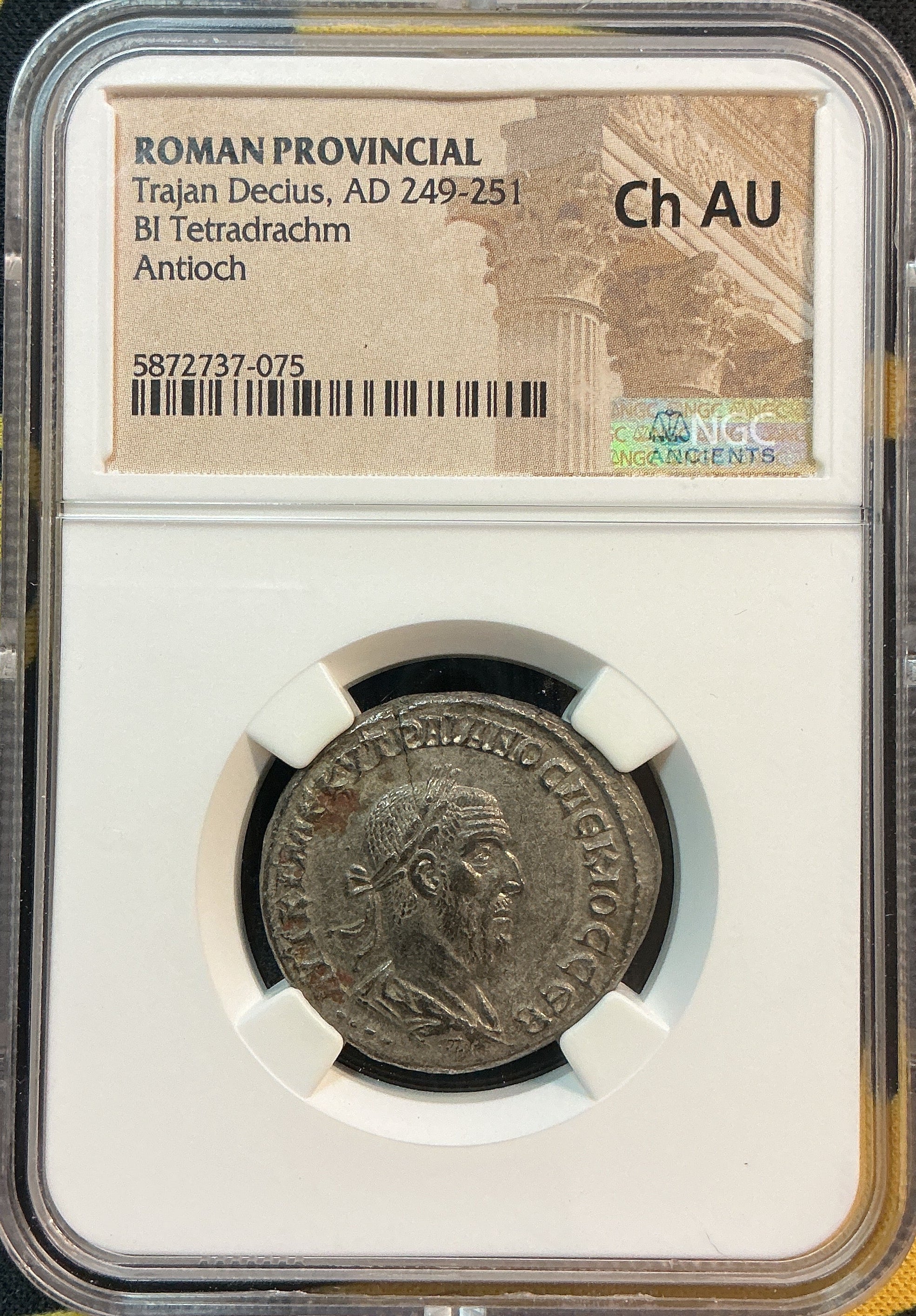Ancient Coinage, AU, Roman Provincial, Trajan Declus, AD 249-251, Store #AT0045