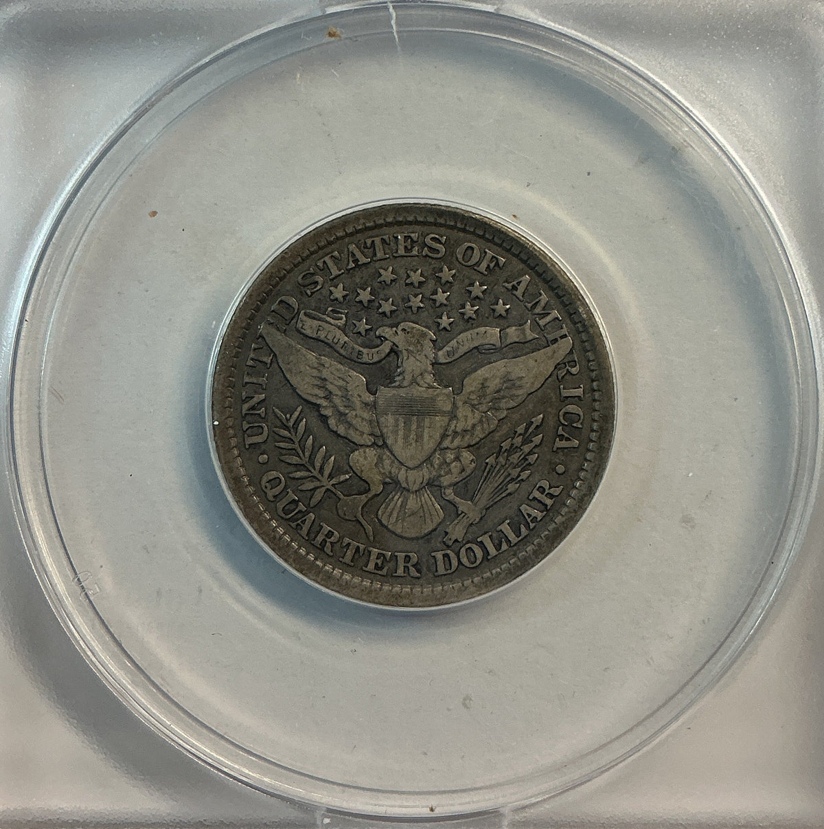 1893 Barber Quarter, ANACS Very Good 10. Store #QR1482