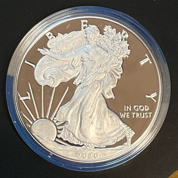 2020 United States Mint, CONGRATULATIONS Silver Eagle Coin Set