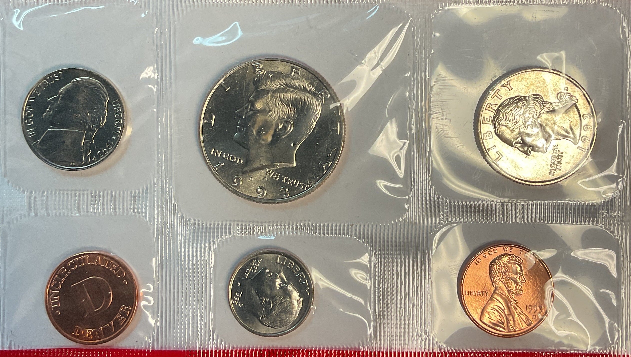 1993 United States Un-Circulated 12-Coin Mint Set