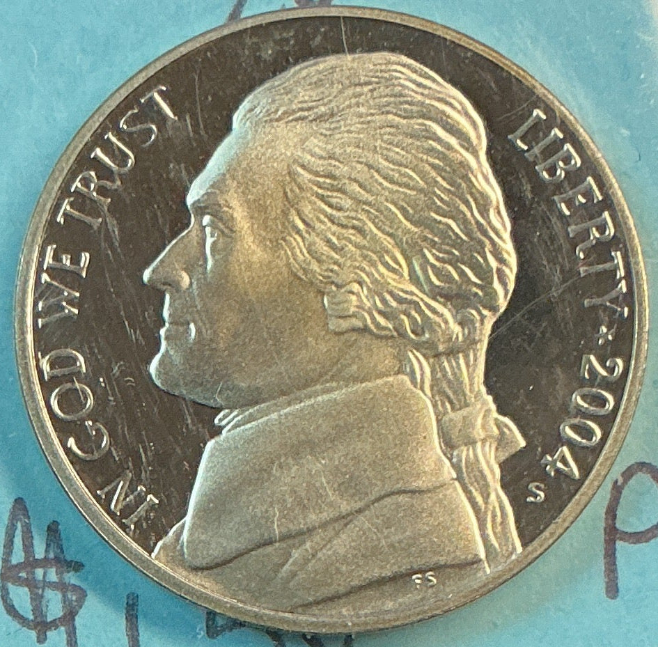 2004-S Jefferson Nickel (Keel), Mint State Uncirculated Coin, Store #NL1338