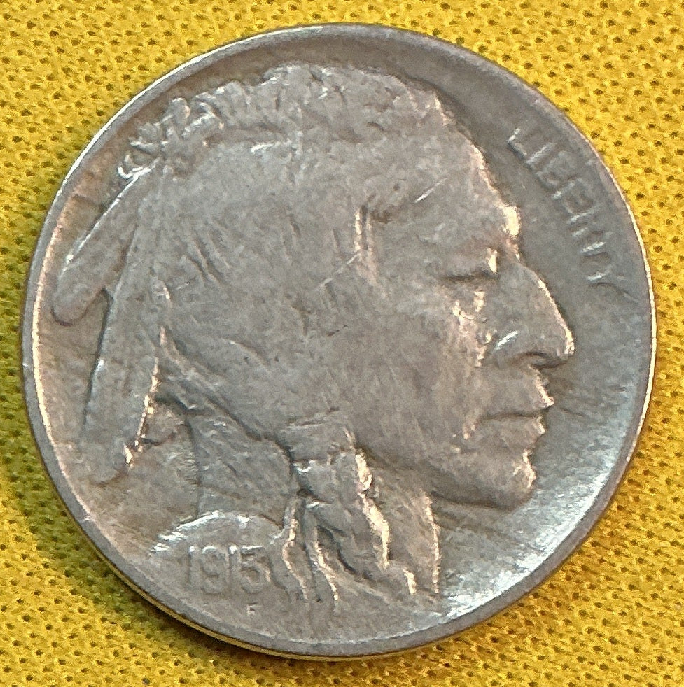 1913 Buffalo Nickel, Type 2, Fine+ Circulated Coin, Store #NL941