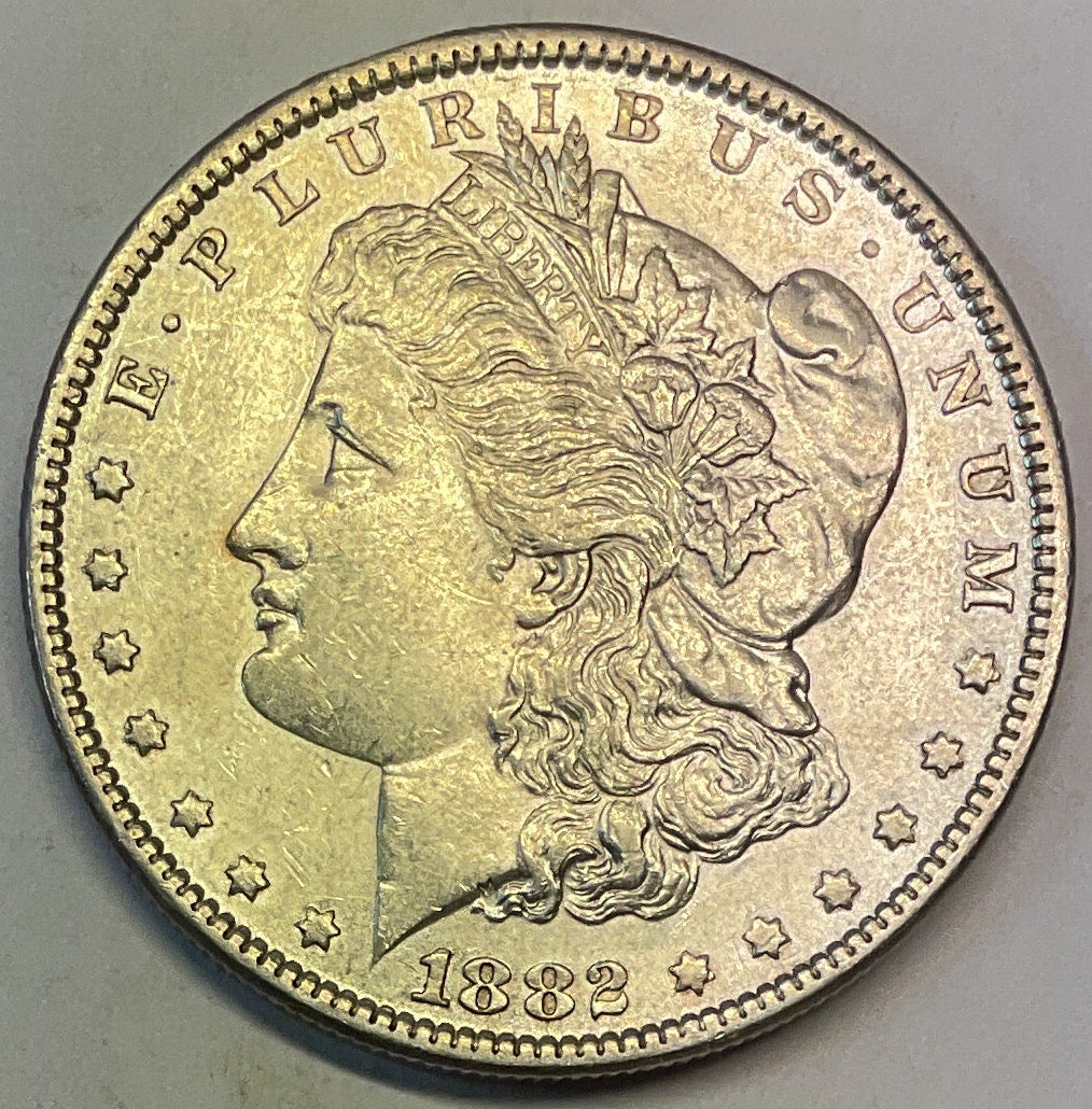 1882 Morgan Dollar, Extra Fine Circulated Coin, Store #DR0931