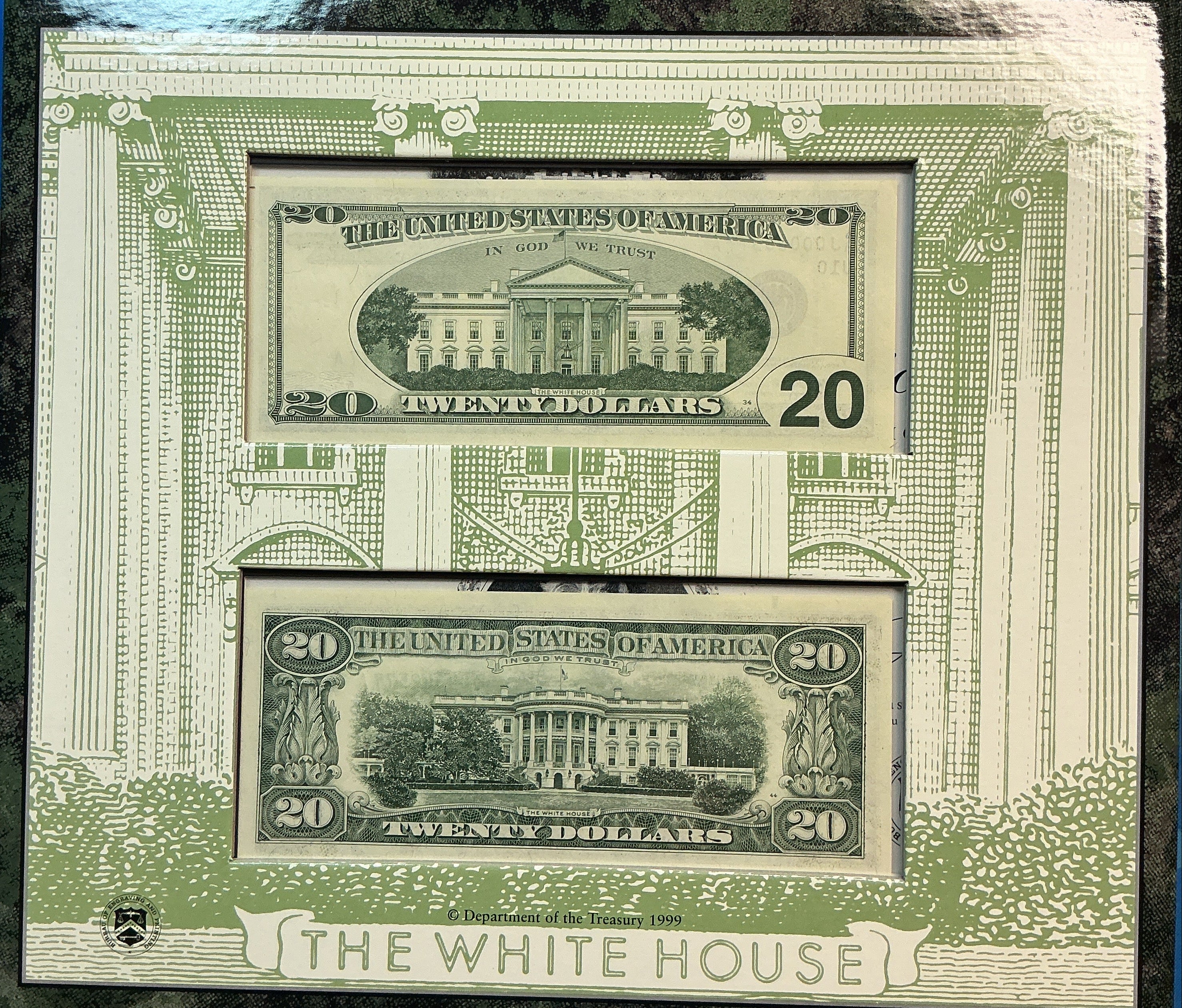 1996 Premium Historical Portfolio, The White House, 2-$20 Notes, #FRN010