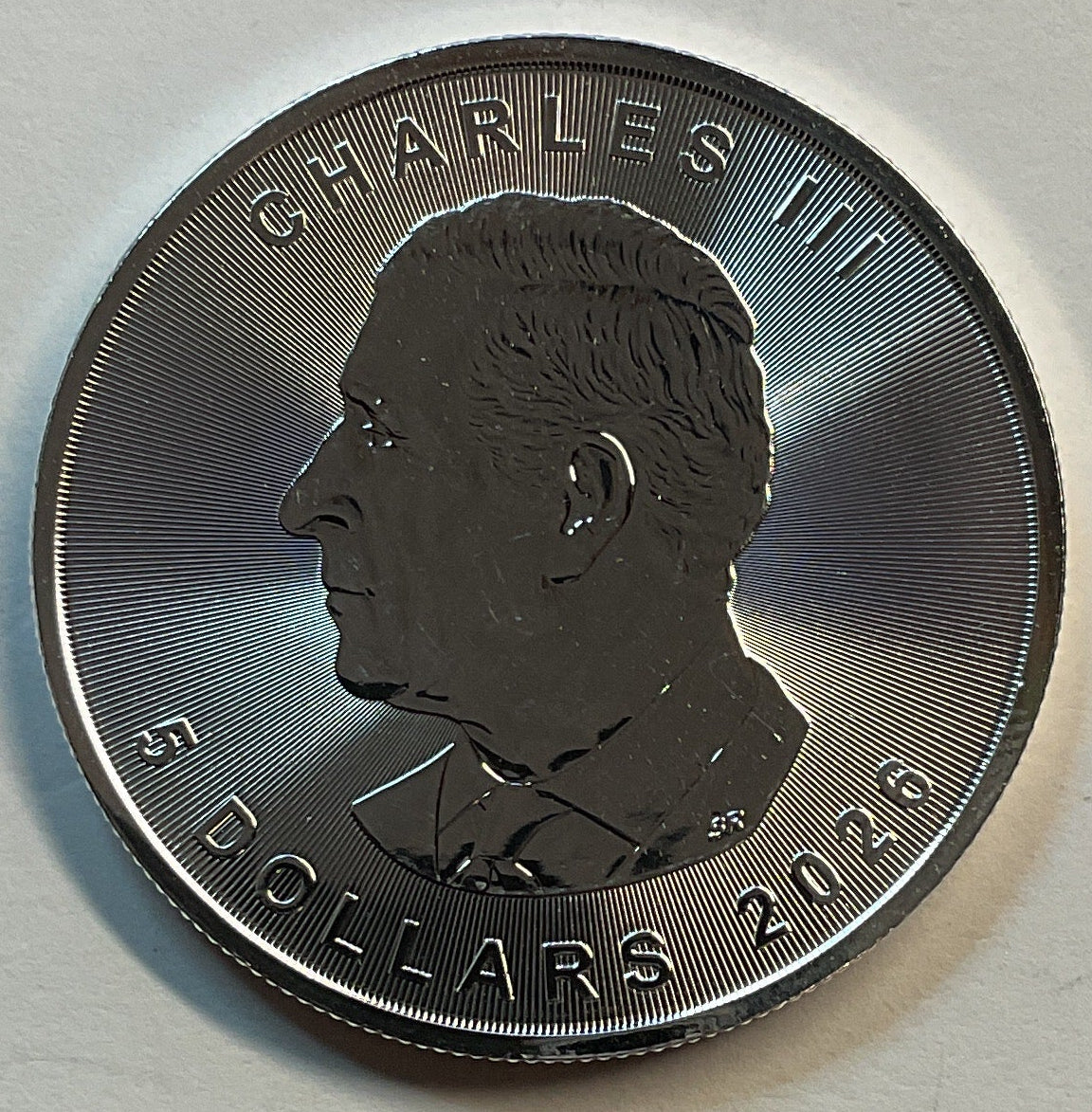 2026 $5, Canada Maple Leaf, Silver Round, 9999 silver, 1 Troy Ounce #SR040