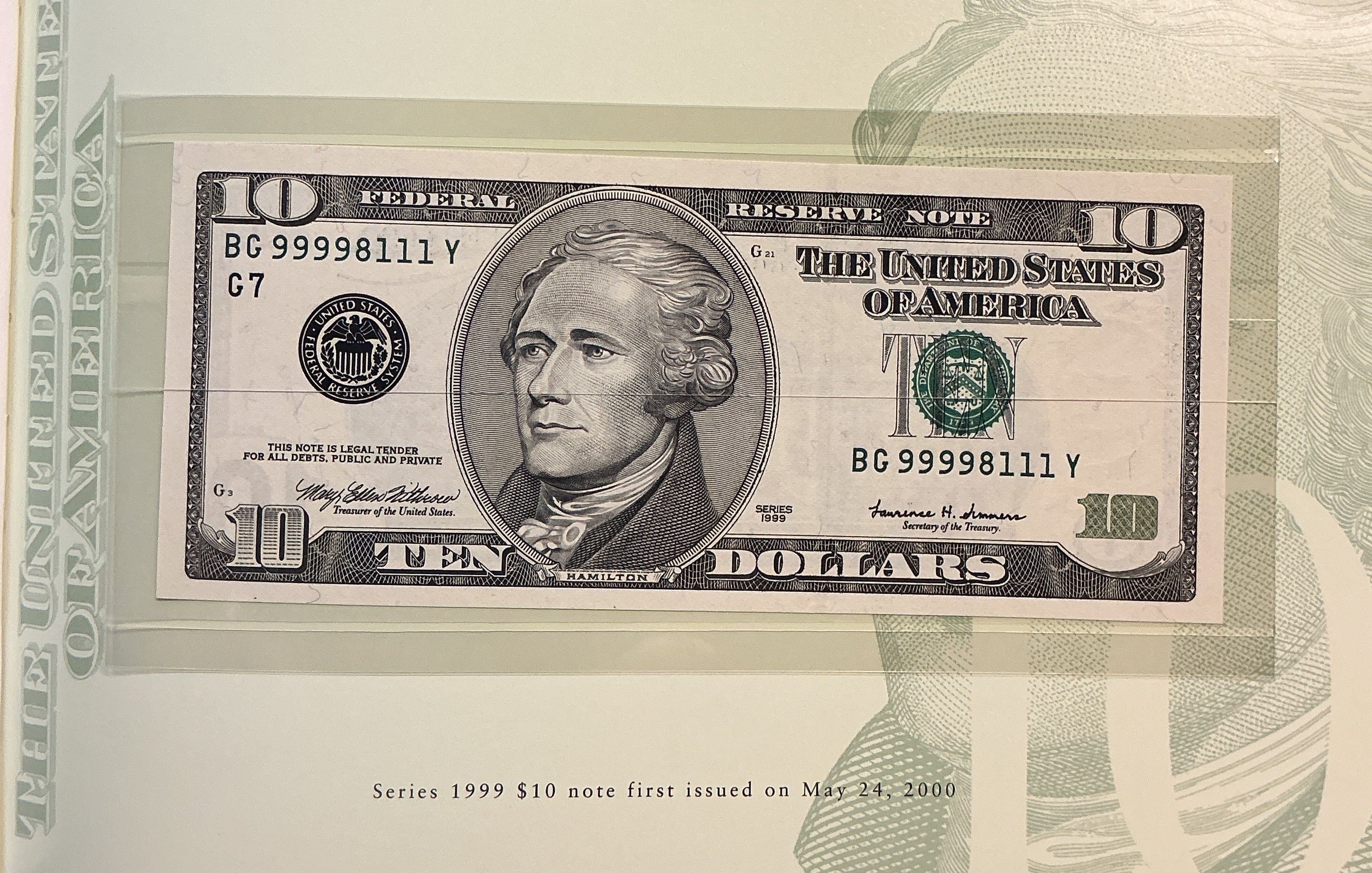 1995, 1999 Premium Federal Reserve Set Series 1995 & 1999, BEP, #FRN011