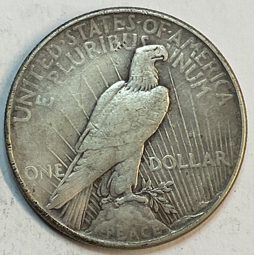 1934 Peace Dollar, Fine Circulated Coin, Store #DR0960