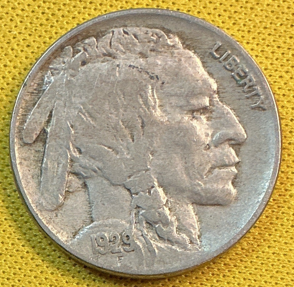 1929 Buffalo Nickel, Very Fine Circulated Coin, Store #NL1076
