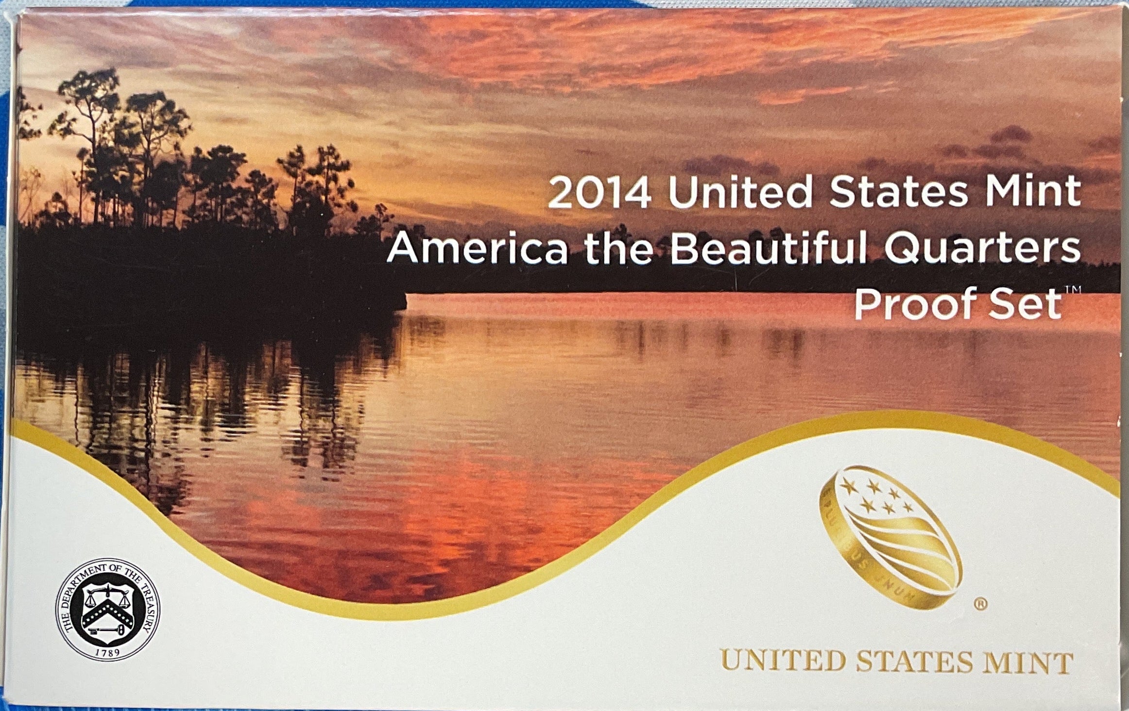 2014 U.S. Mint America the Beautiful Quarters Proof Set, in Original Government Packaging