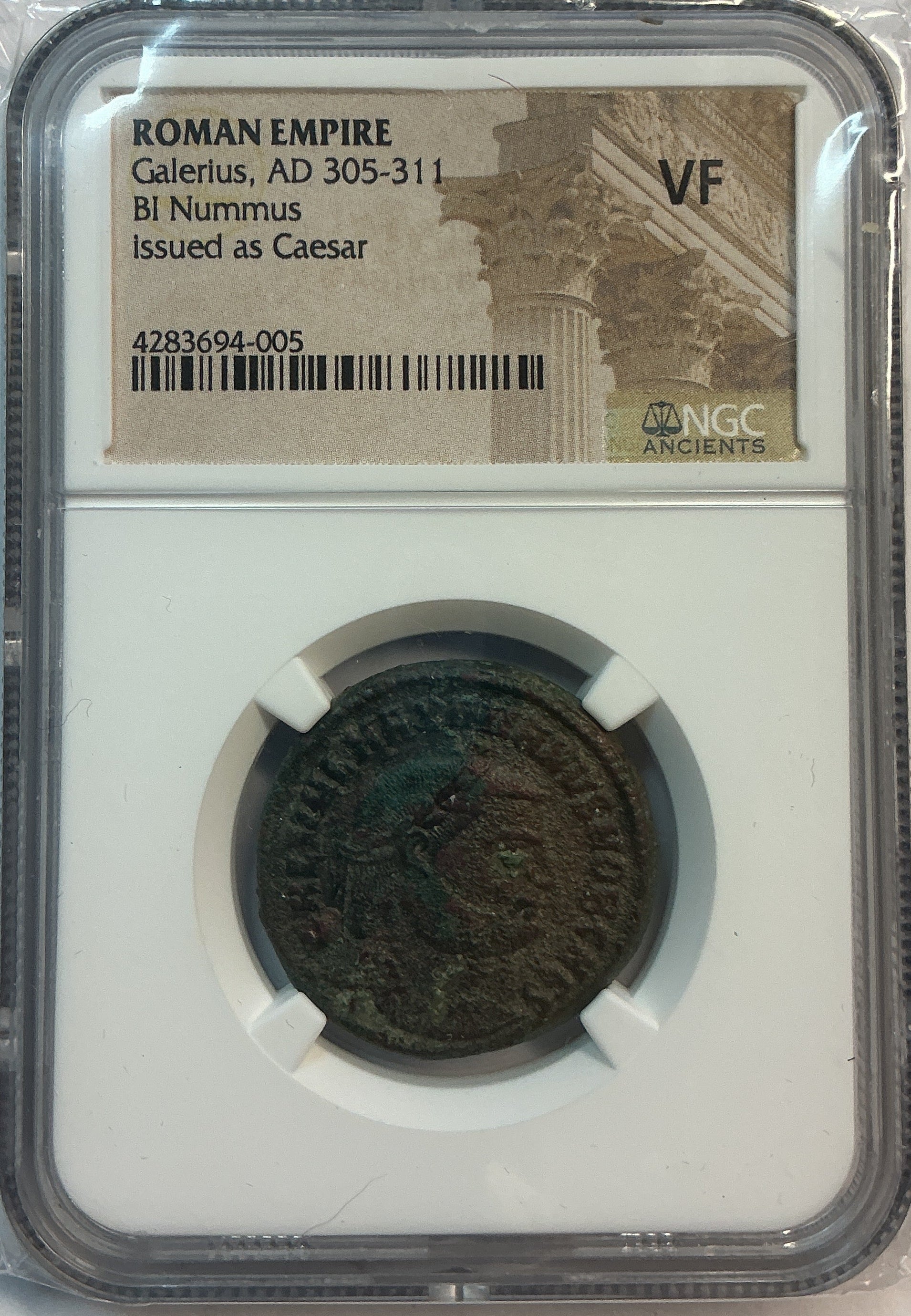 Ancient Coinage, ROMAN EMPIRE, GALERLUS, AD 305-311, AE4, Store #AT0032