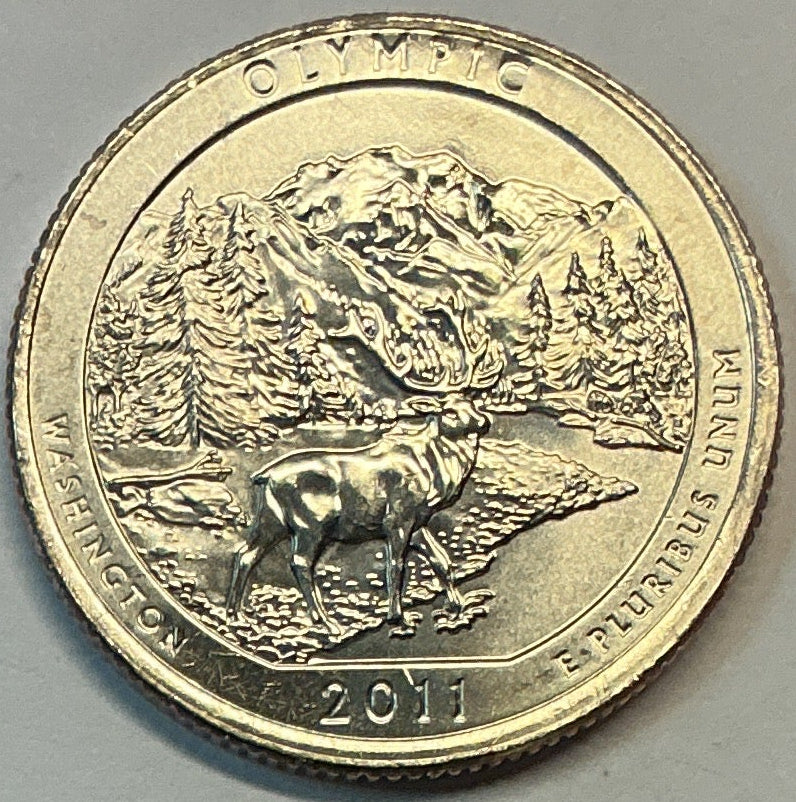 2011-P Brillant Uncirculated, Olympic National Park, Washington, Washington Quarter