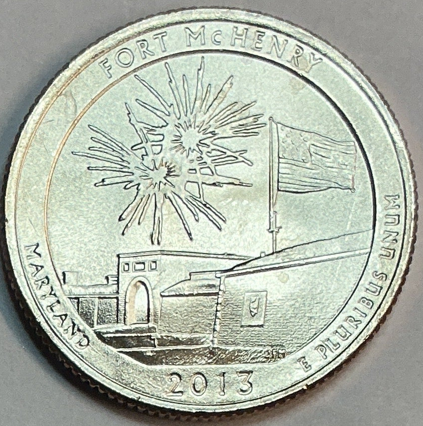 2013-P Uncirculated, Fort McHenry National Monument & Historic Shrine, Maryland, Washington Quarter
