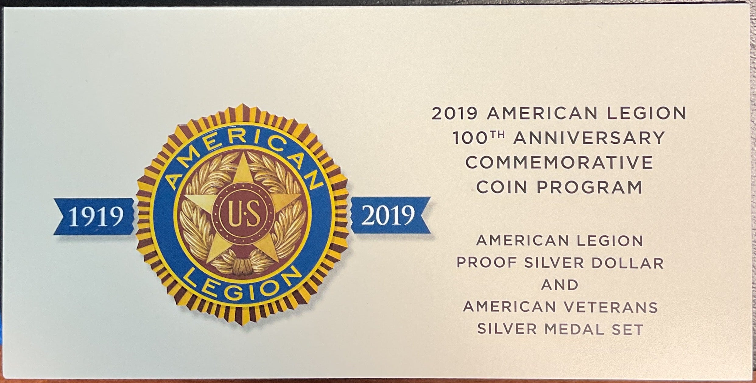 2019 American Legion, Proof Silver Dollar and Silver Medal Set, #SR012