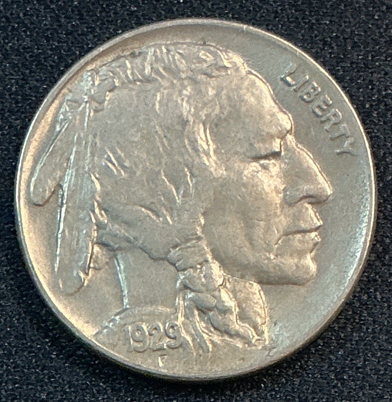 1929-S Buffalo Nickel, About Uncirculated Coin, Store #NL1085