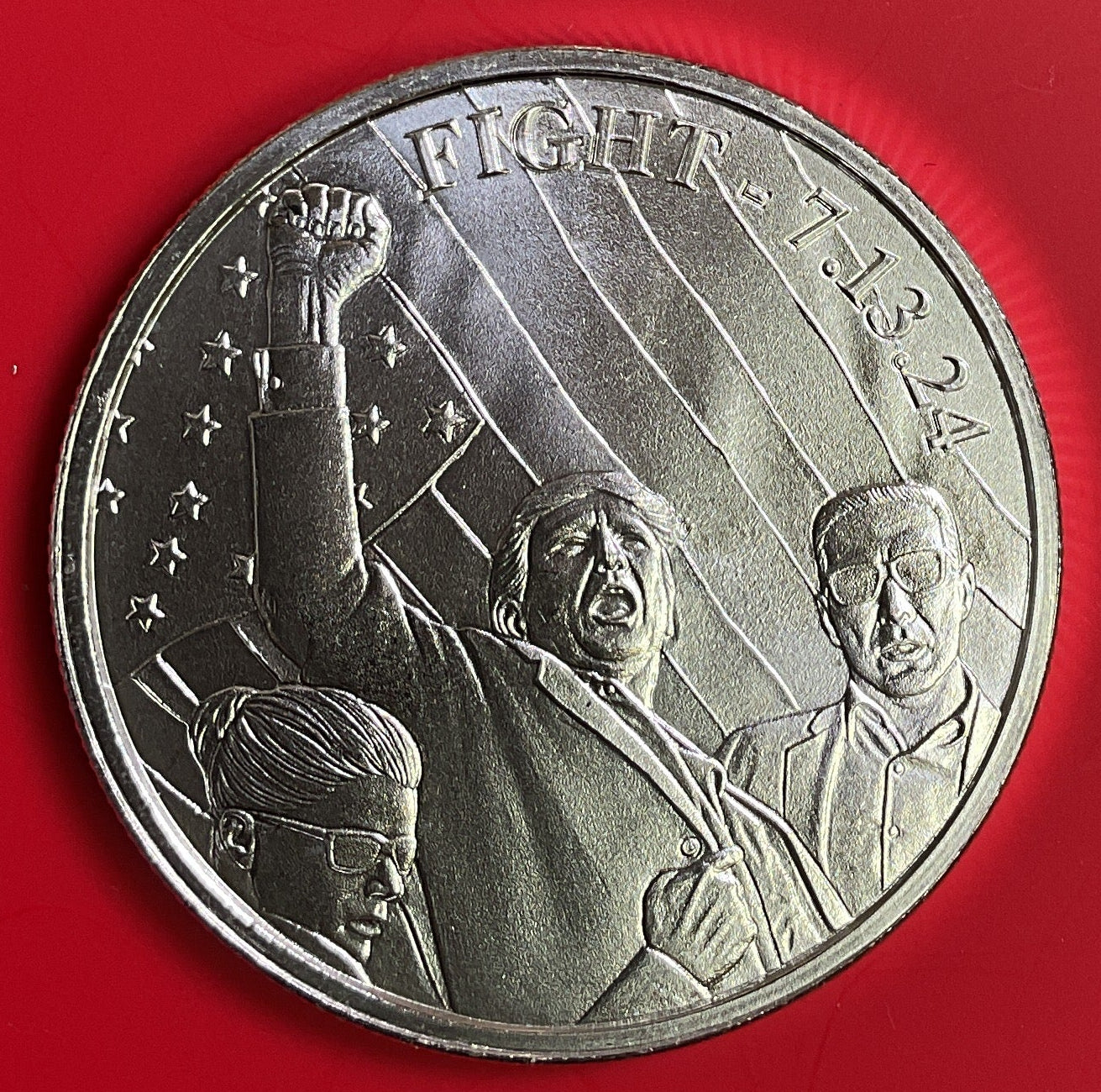 Trump Fight Silver Round Bullion, .999 silver, 1 Troy Ounce, Store #SR048