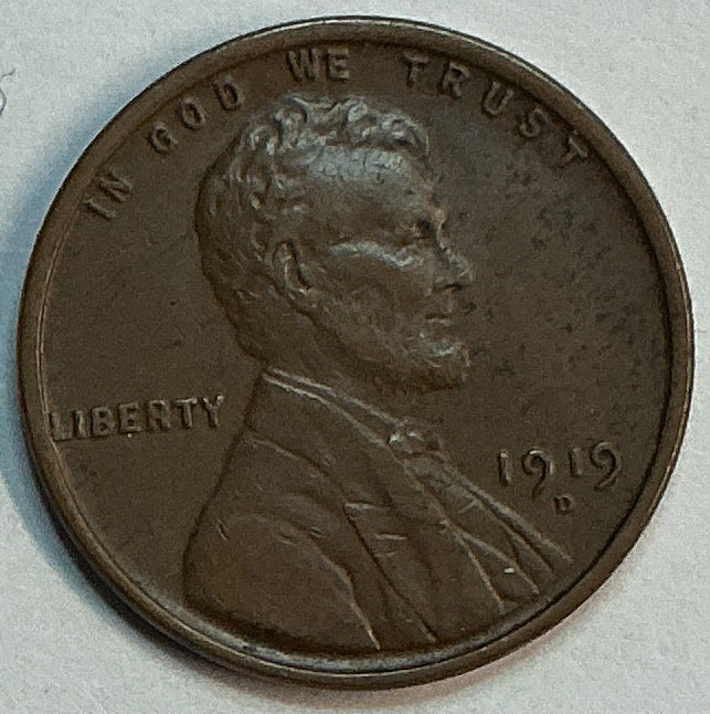 1919-D Lincoln Cent, Uncirculated Coin, Store #88054
