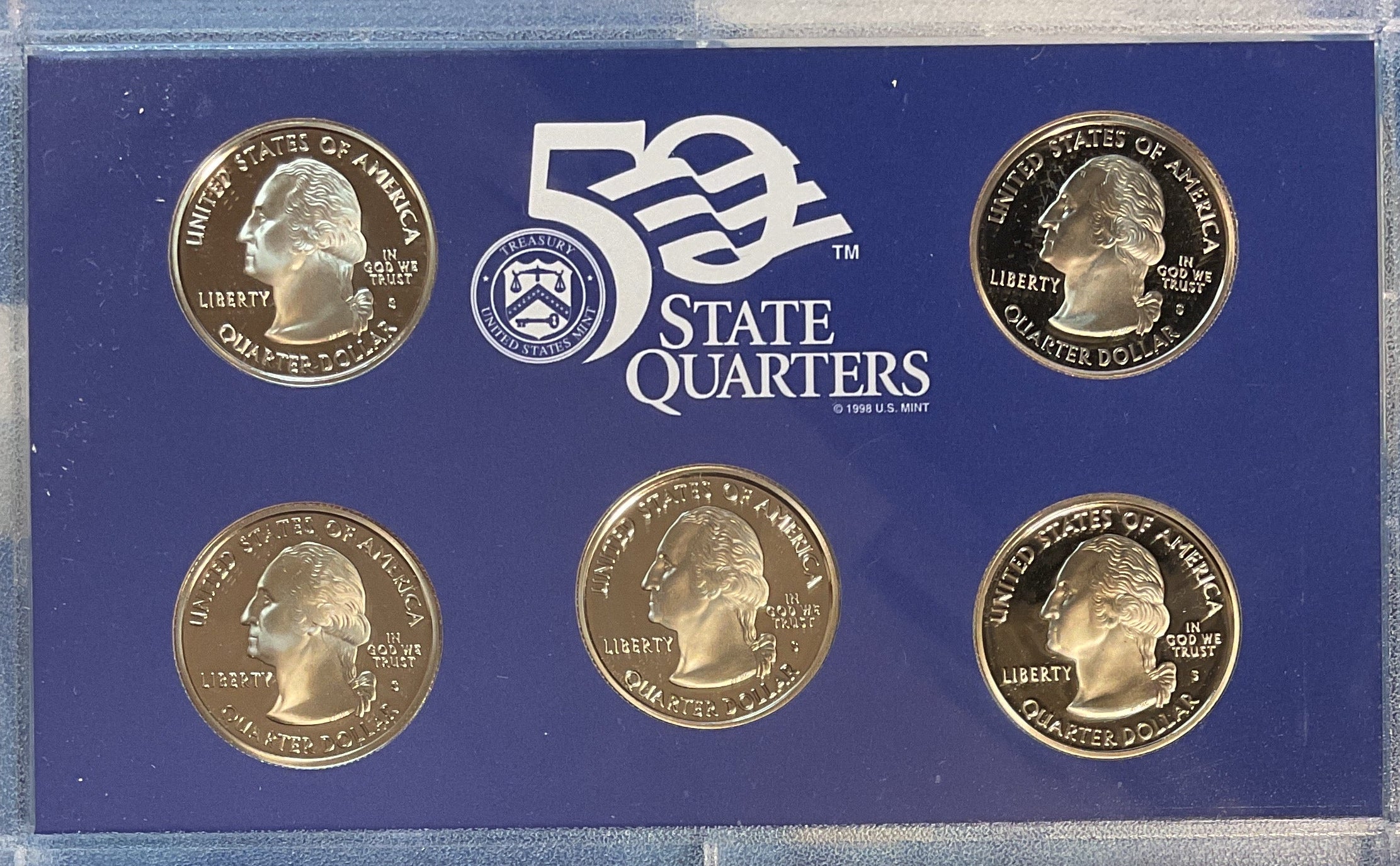 2005 U.S. Mint 50 State Quarters Proof Set, in Original Government Packaging.