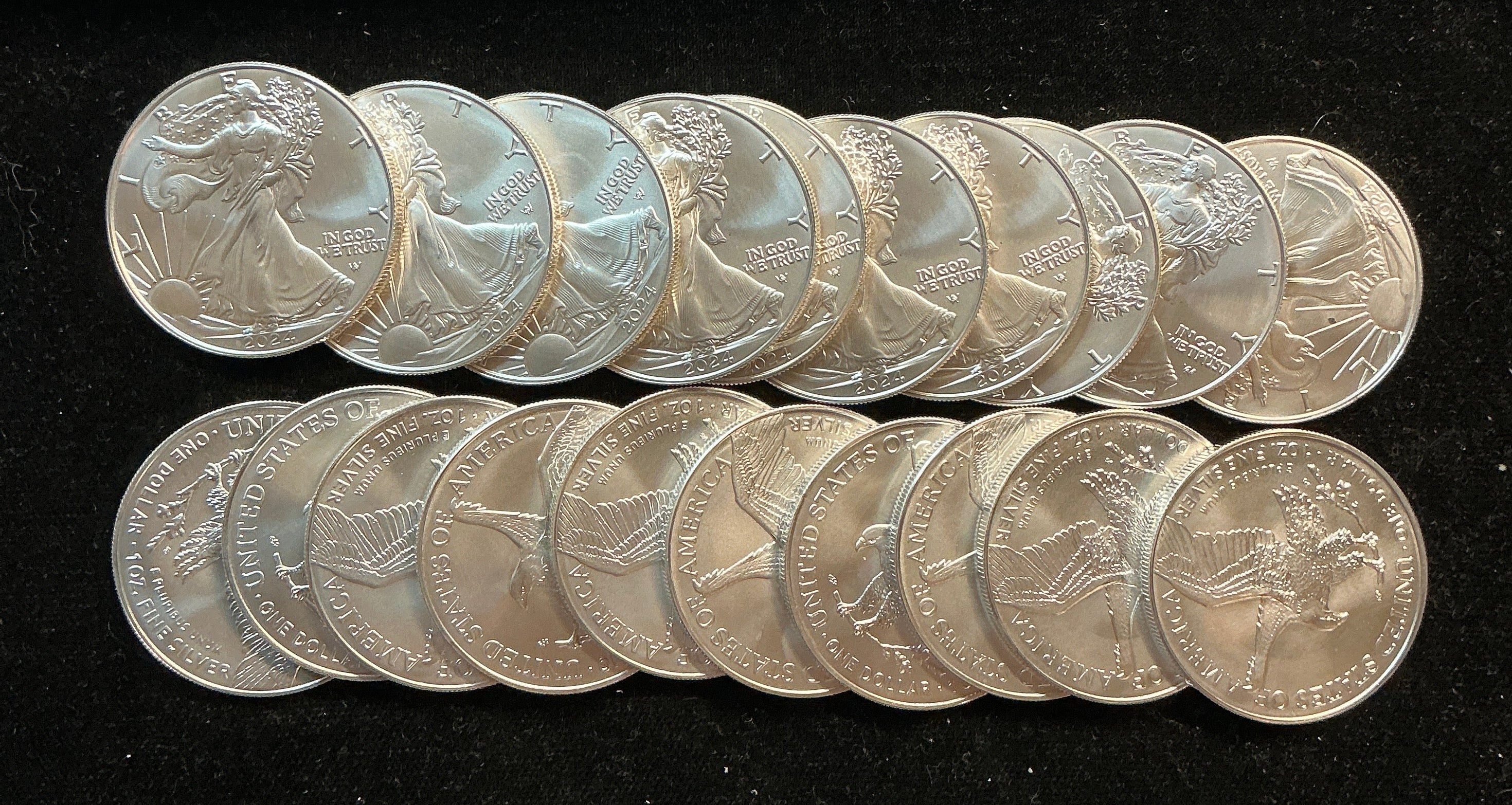 2024 American Silver Eagle Rolls. Store #SR019