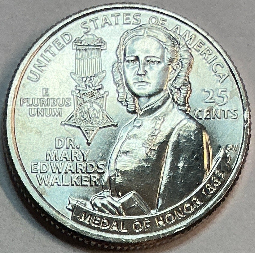 2024-P Dr. Mary Edwards Walker, Washington Quarter, American Women Collection 2022-2025