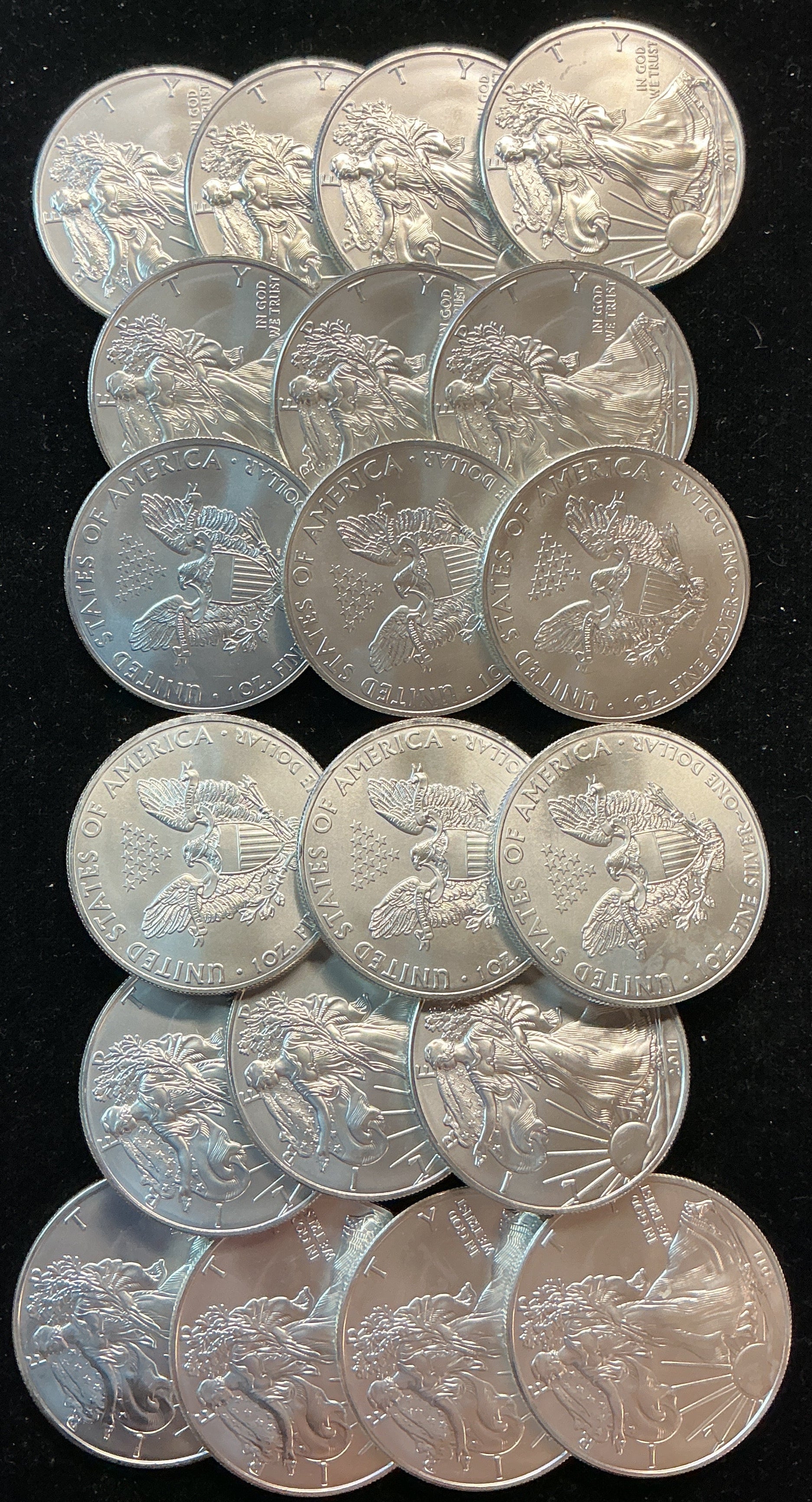 2011 American Silver Eagle Rolls. Store #SR032