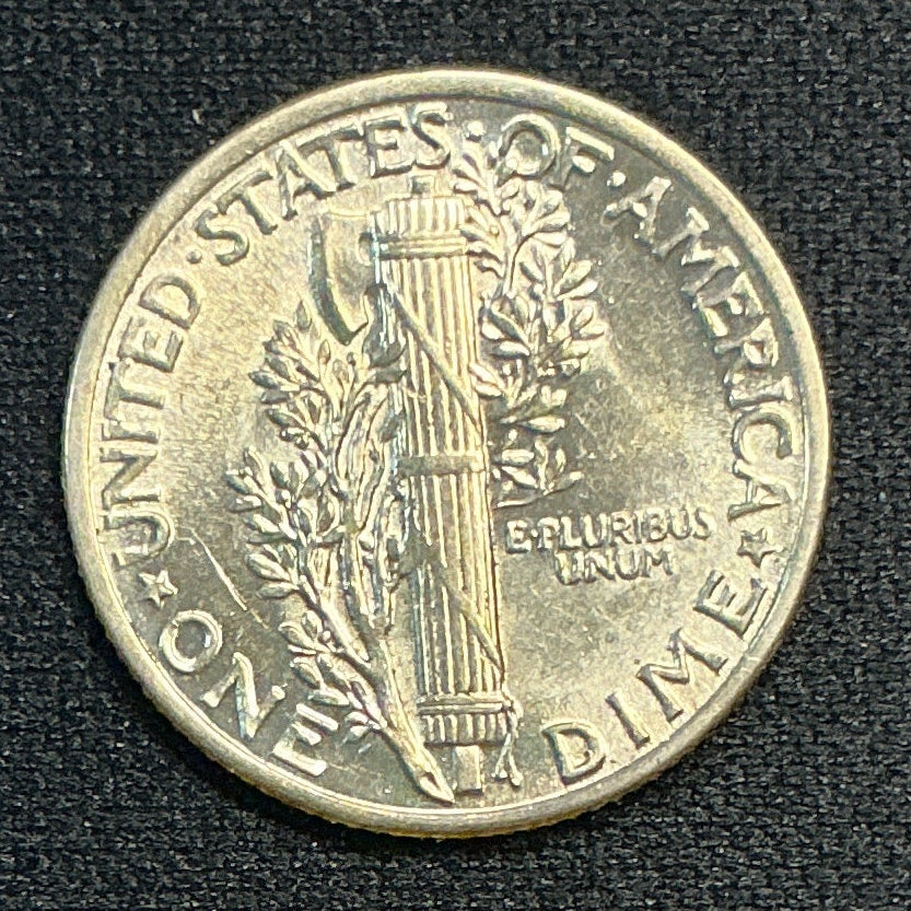1941 Mercury Dime, GEM Brillant Uncirculated Coin, Store #DE0678