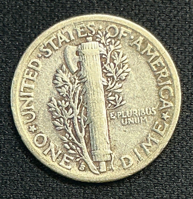 1937-S Mercury Dime, Fine Circulated Coin, Store #DE0655