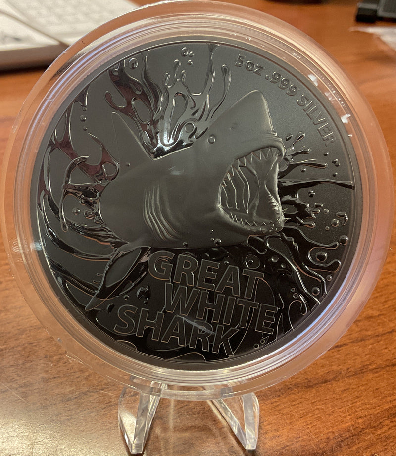 .999 silver, 5 Troy Ounce, 2022 Elizabeth II Australia $5 Round, Store