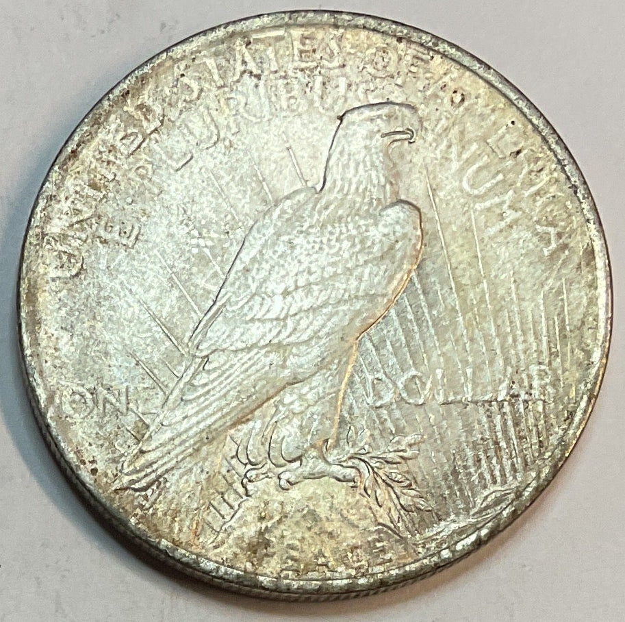 1923 Peace Dollar, About Uncirculated/Slider Coin, Store #DR0947