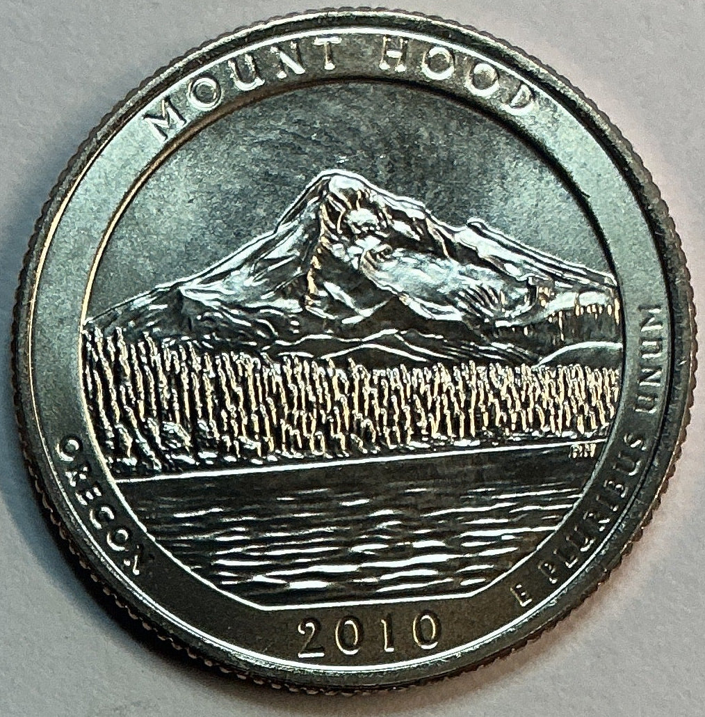 2010-D Brillant Uncirculated Mount Hood National Park, Oregon, Washington Quarter