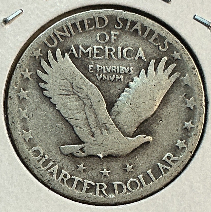 1929 Standing Liberty Quarter, Very Good Circulated Coin, Store #QR1853