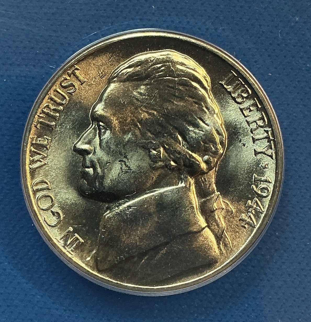 1944-D Jefferson Nickel, 5C MS 65, 5.5 Steps, Store #GNL057