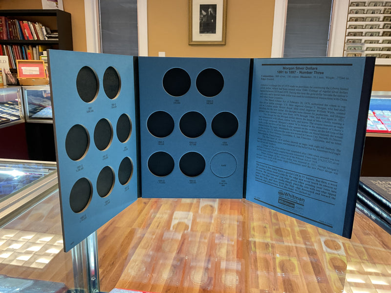 Morgan Silver Dollars, Whitman Coin Folder, Number Four, Collection 1898-1921