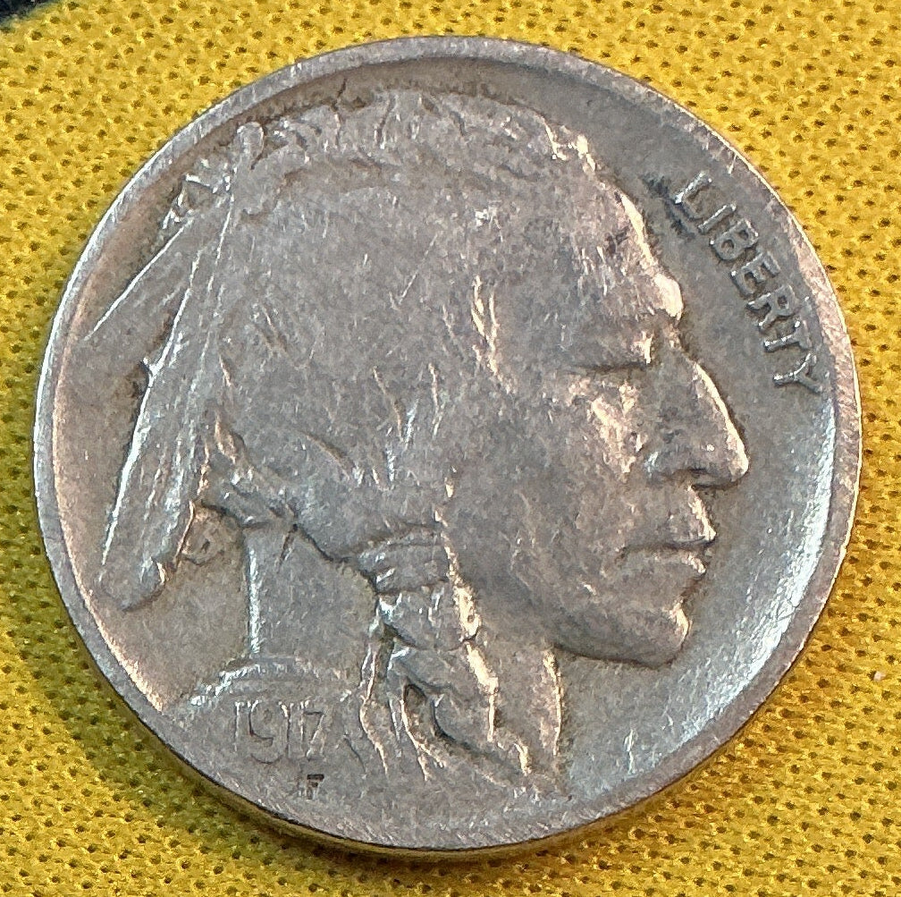 1917-D Buffalo Nickel, Fine Circulated Coin, Store #NL987