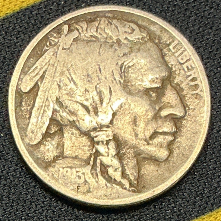 1913 Buffalo Nickel, Type 1, Very Good+ Circulated Coin.  Store #NL923
