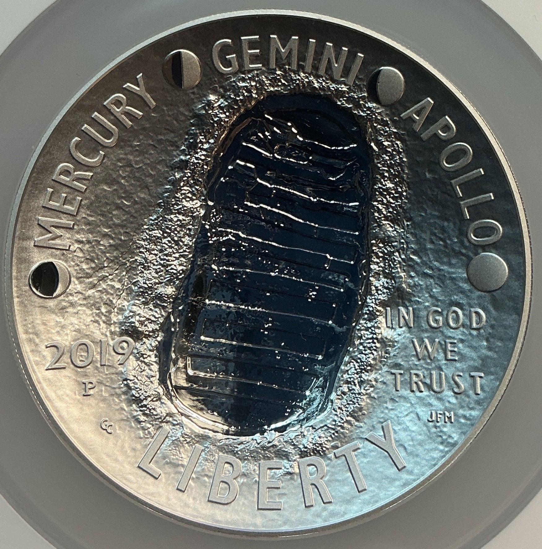 2019-P 5oz. Apollo 11 50th Anniversary Silver Dollar, NGC PF-69 Ultra Cameo, Store #SR103