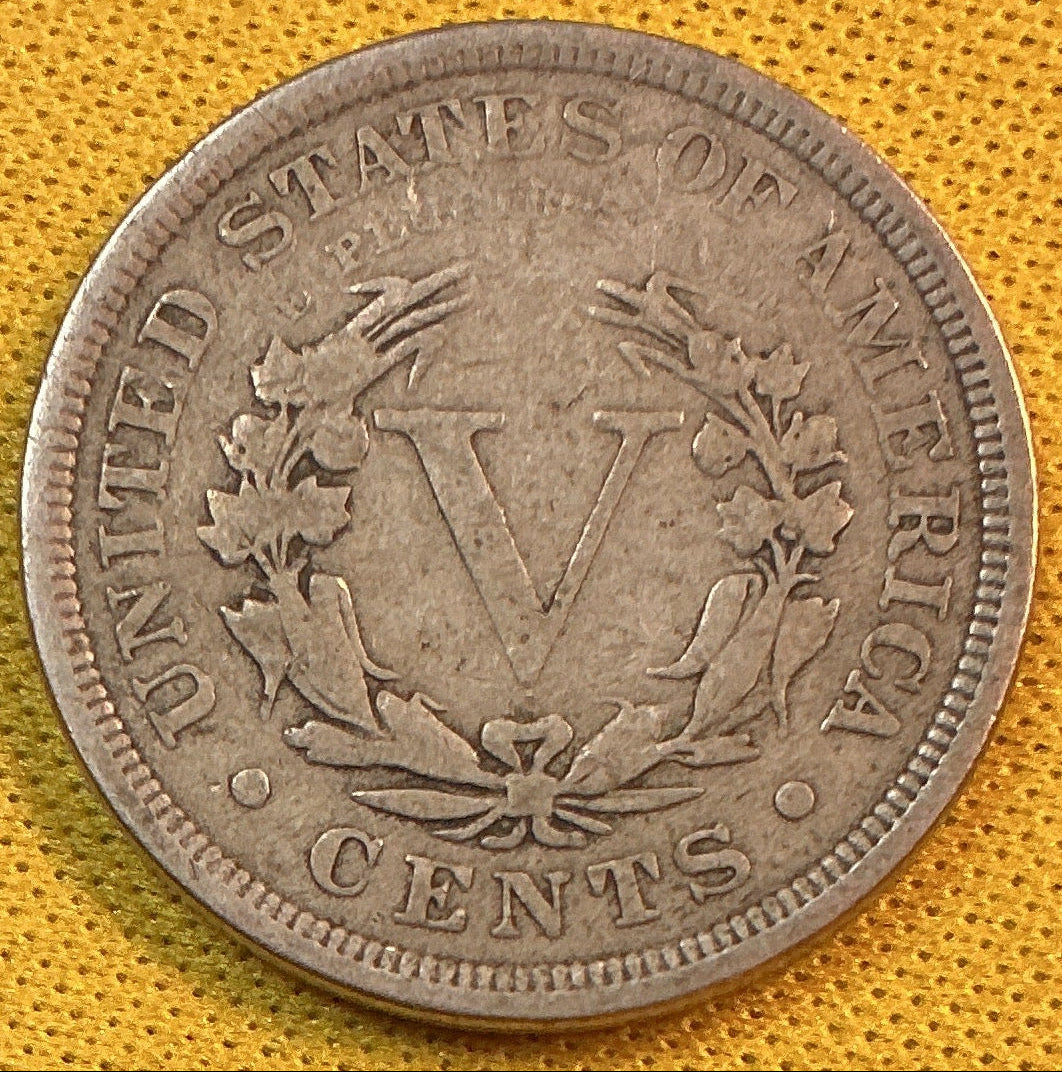 1902 Liberty Nickel, Very Good Circulated Coin, Store #NL884