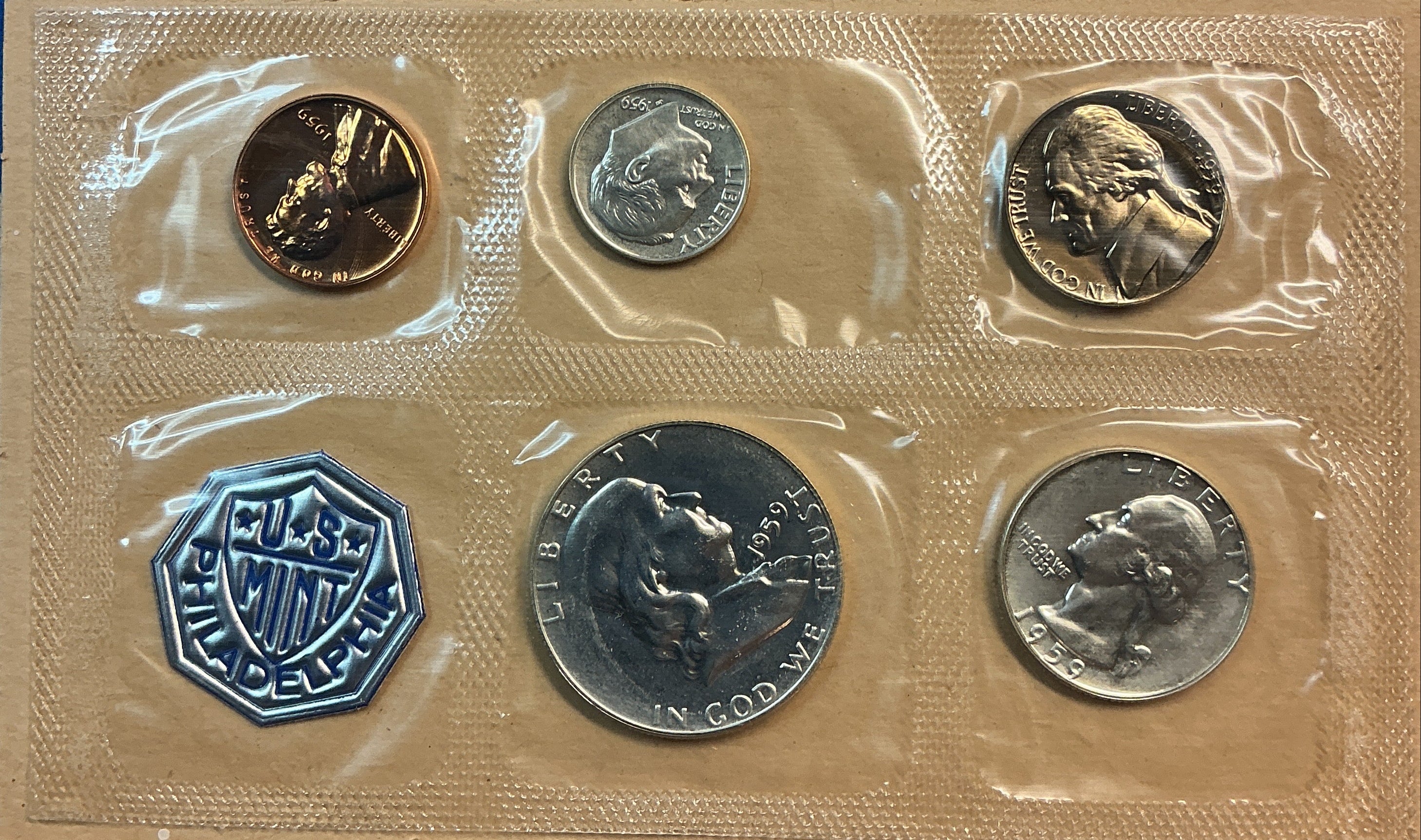 1959 United States Uncirculated 5-Coin Proof Set