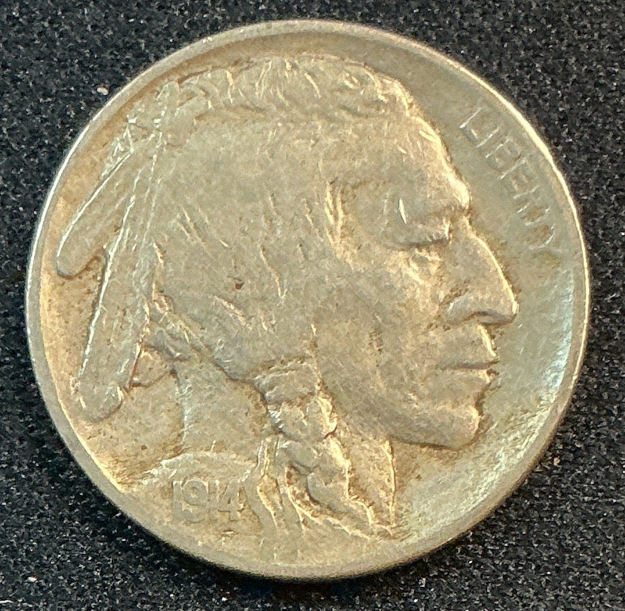 1914 Buffalo Nickel, Fine Circulated Coin, Store #NL950