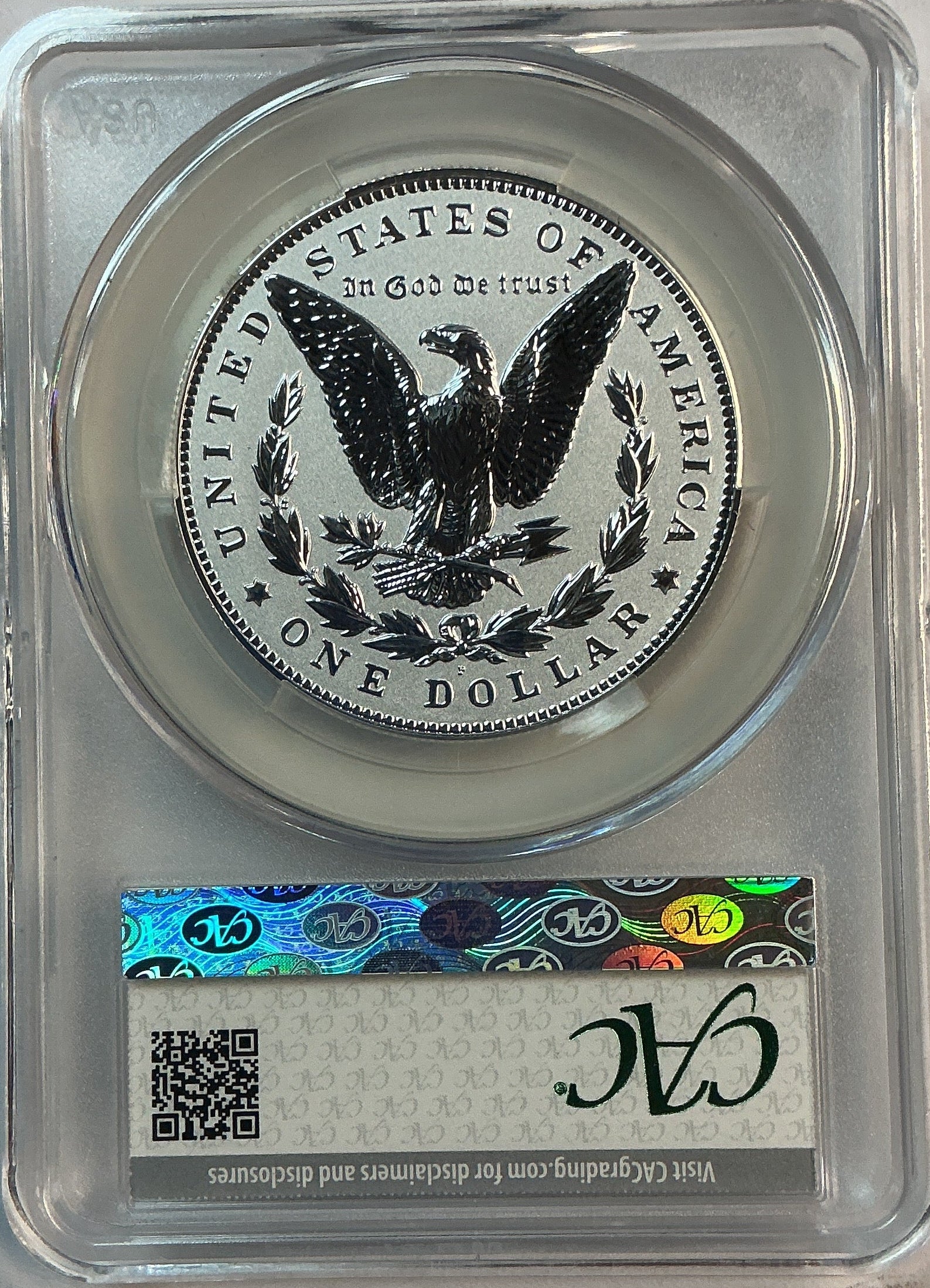 2026-P Morgan Silver Commemorative Reverse Proof, CAC PR70, Store #GMC238