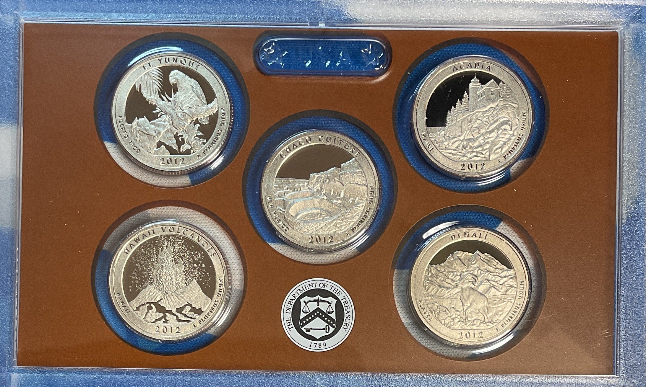2012 U.S. Mint America the Beautiful Quarters Proof Set, in Original Government Packaging