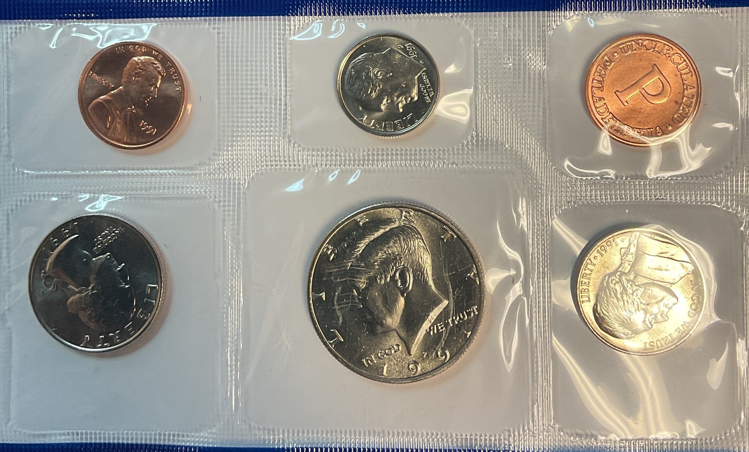 1991 United States Un-Circulated 12-Coin Mint Set