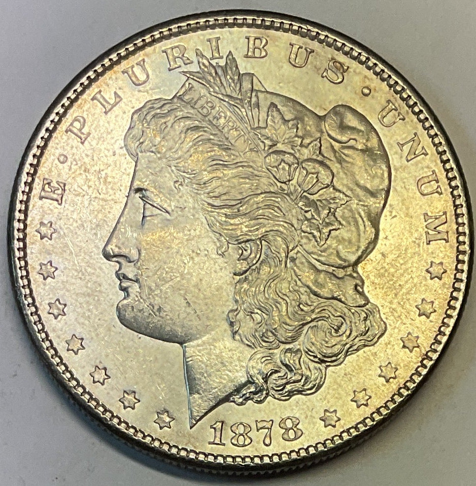 1878-S Morgan Dollar, Mint State Uncirculated Coin, Store #DR0930