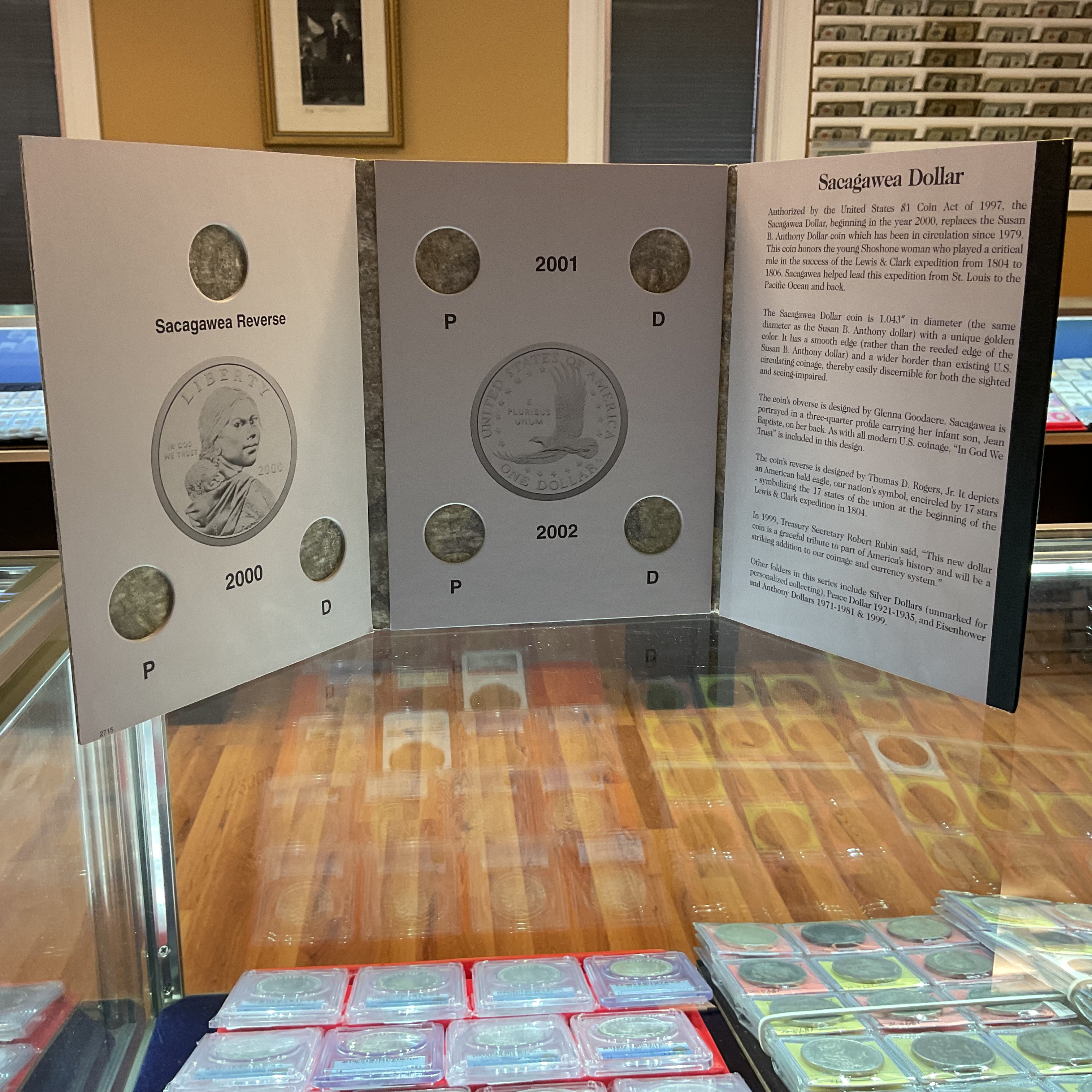 Sacagawea Dollar, Harris Coin Folder, Collection 2000-2004