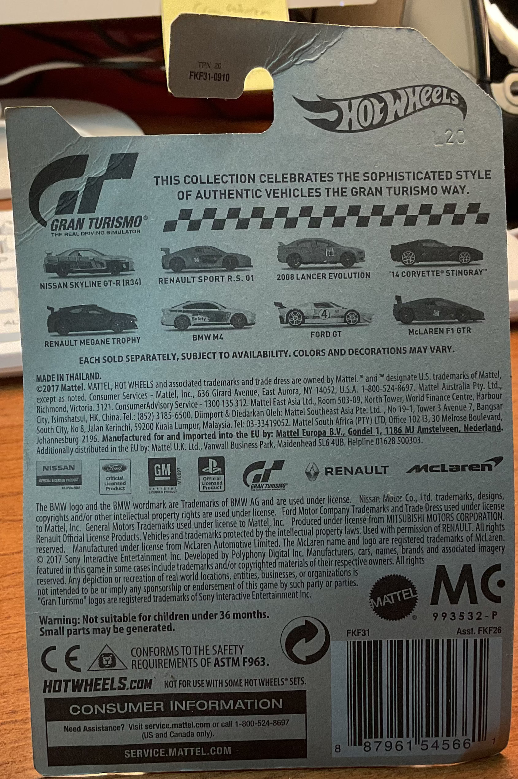 Renault Megane Trophy Hot Wheels toy car, FKF31-0910, 'GRAN TURISMO', Store #TY002